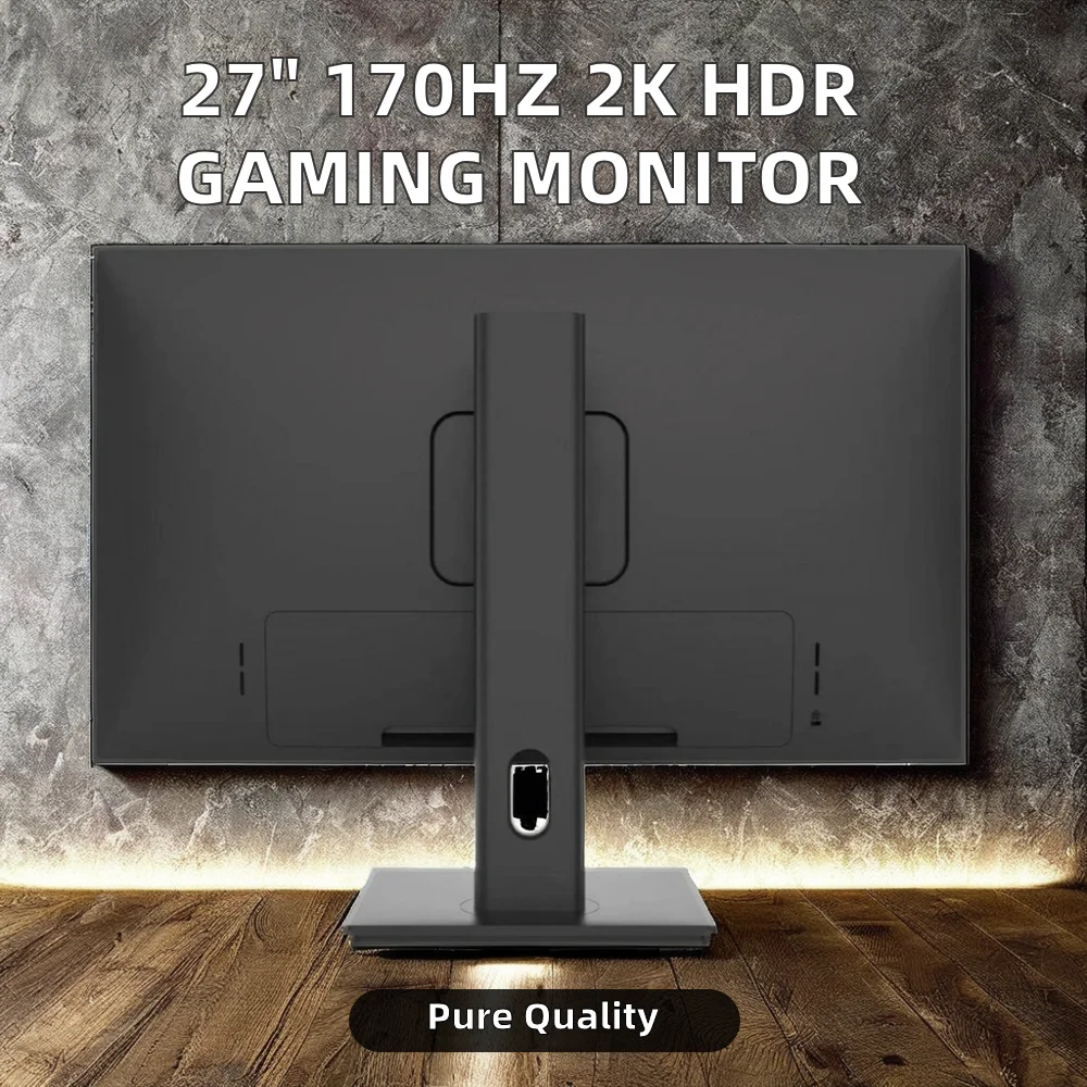 27-inch Gaming Monitor 170Hz Black LED Backlit 2K Widescreen Gaming Monitor 1440P FreeSync HDR 16:9 Display for Gaming Pc