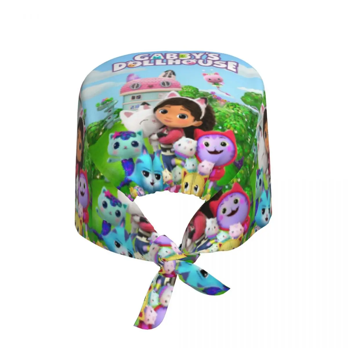 Custom Gabbys Dollhouse Cleaning Working Cap Comfortable Cartoon Mermaid Scrub Cap Surgicals Hat Nurse Scrubs Hat Nurse