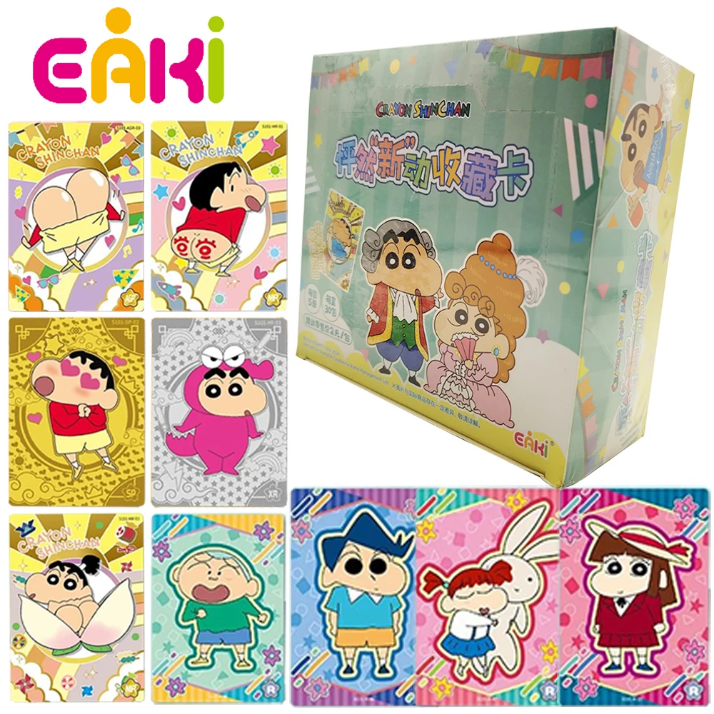 

Original Eaki Crayon Shin-chan Collection Anime Cards High Scores Comedy Cartoon Characters High-quality Card Toys Child's Gifts