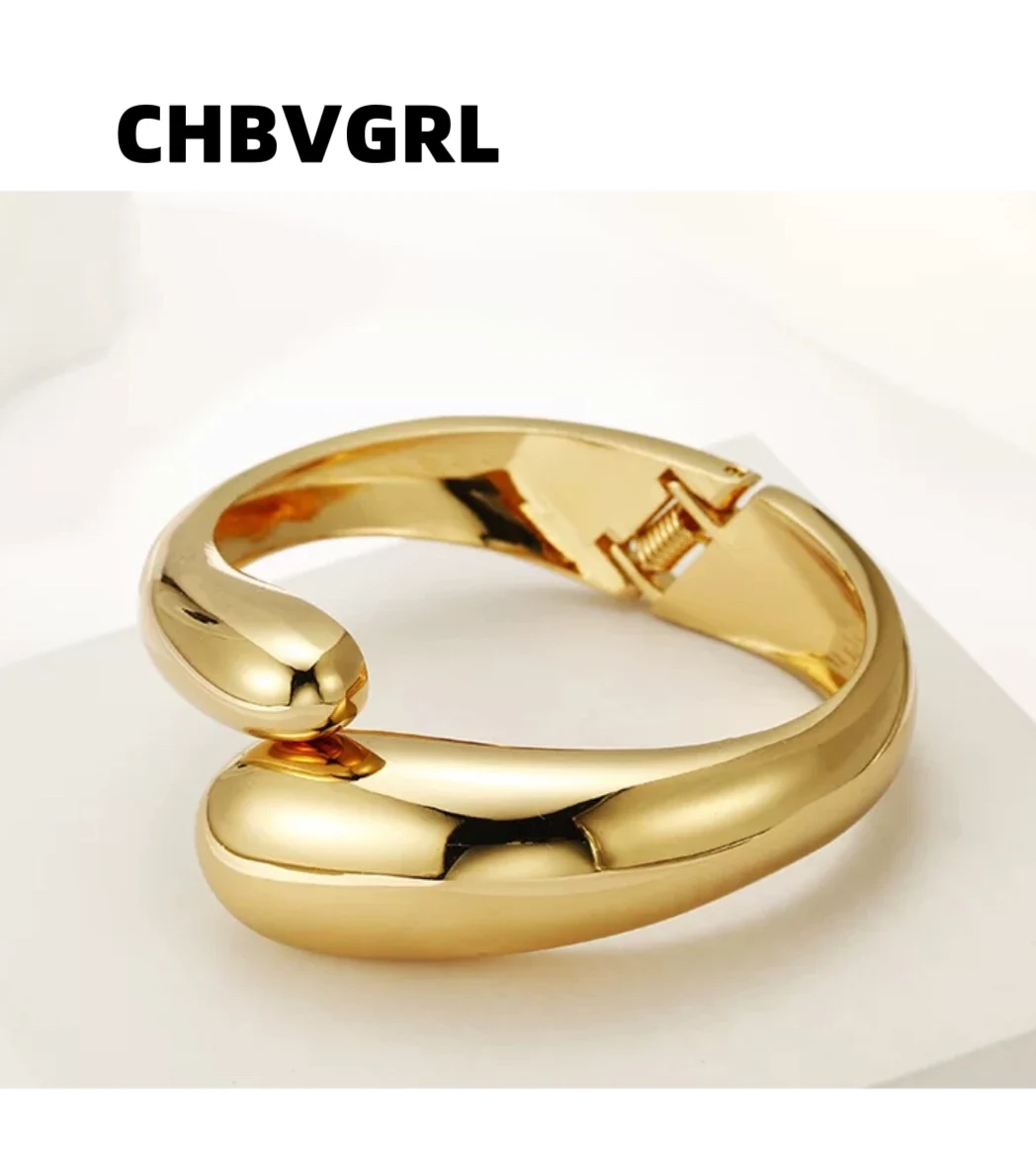 

Hot-selling bracelet, women's personalized bracelet, simple accessories, trendy style, smooth surface, electroplated, open desig