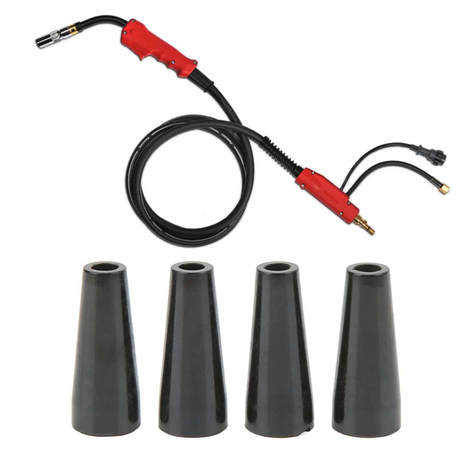 4Pcs Flux Core Gasless Nozzle Self Protection Welding Parts 100L MIG Welder Accessories