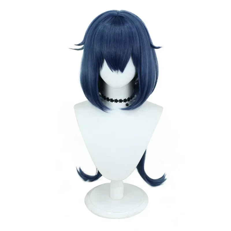 Yun Li Peruca Cosplay para Mulheres, Trilho Estrela Game Honkai, Cabelo Sintético, Longo, Cinza, Azul, Anime, Perucas Resistentes ao Calor, 78cm