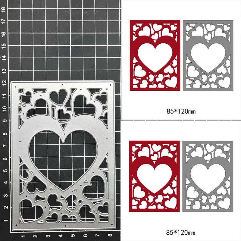 

Heart Hollow Frame Metal Cutting Dies DIY decoration Embossing Handicrafts Template Scrapbook paper card craft Dies mould
