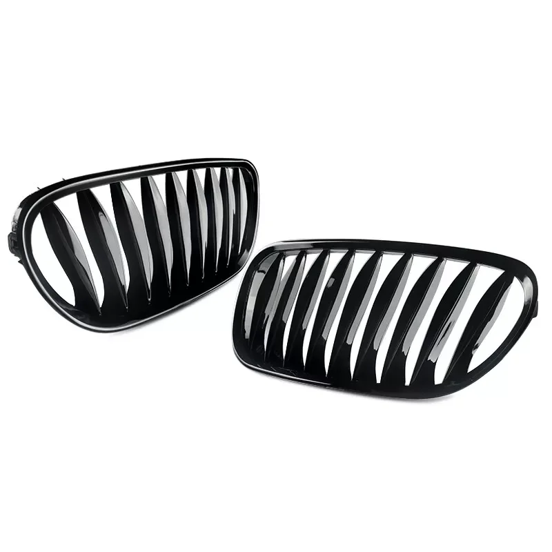 For BMW Z4 E85 E86 Coupe 2003-2008 51117117757 51117117758 2Pcs Car Front Bumper Kidney Grille Hood Racing Grills Glossy Black view 4