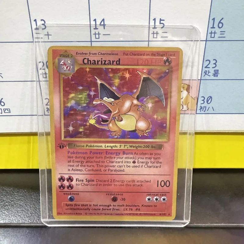 1 pz/set Pokemon PTCG Tasca Fai Da Te Mewtwo Venusaur Charizard Auto Controllo Raccogliere Firma Trading Flash Card Anime Del Fumetto Regalo