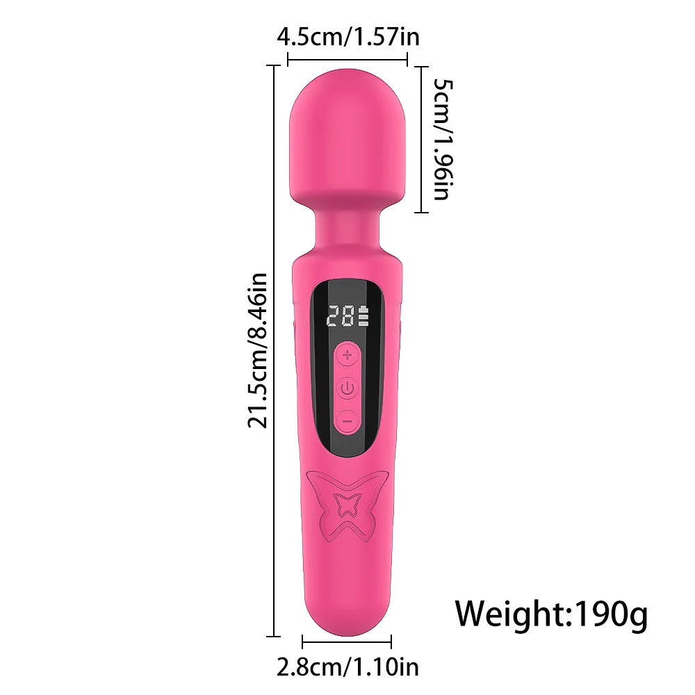 Powerful Handheld Masturbator Wand Vibrator For Women Vagina Masturbator Erotic Adults Dildo Stick