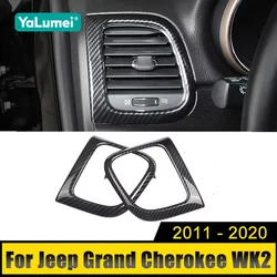 For Jeep Grand Cherokee WK2 2011-2013 2014 2015 2016 2017 2018 2019 2020 Car Air Condition Vent Cover Trim Outlet Frame Stickers