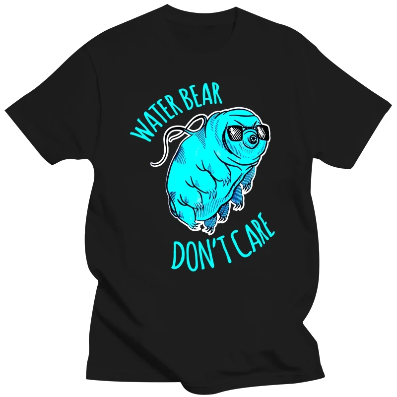 Men t shirt WaterBear Don't Care Tardigrade Microbiology Waterbear Science Man Fashion Tops Black Size S-4XL women