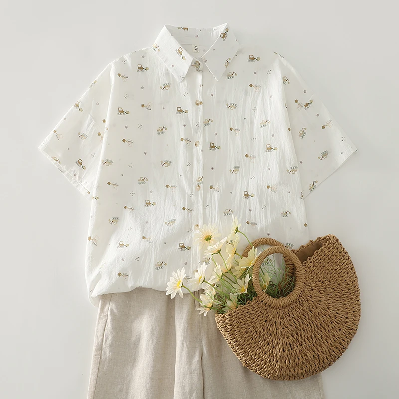 

Новый летний свободный женский кардиган из японского хлопка ort Sve с принтом irt, длина плюс размер, внутренняя одежда