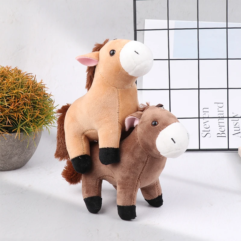 Muñeco de Pony de peluche de dibujos animados de 12,5 cm, muñeco de peluche Kawaii, llavero de caballito, bolso para niñas, regalos colgantes