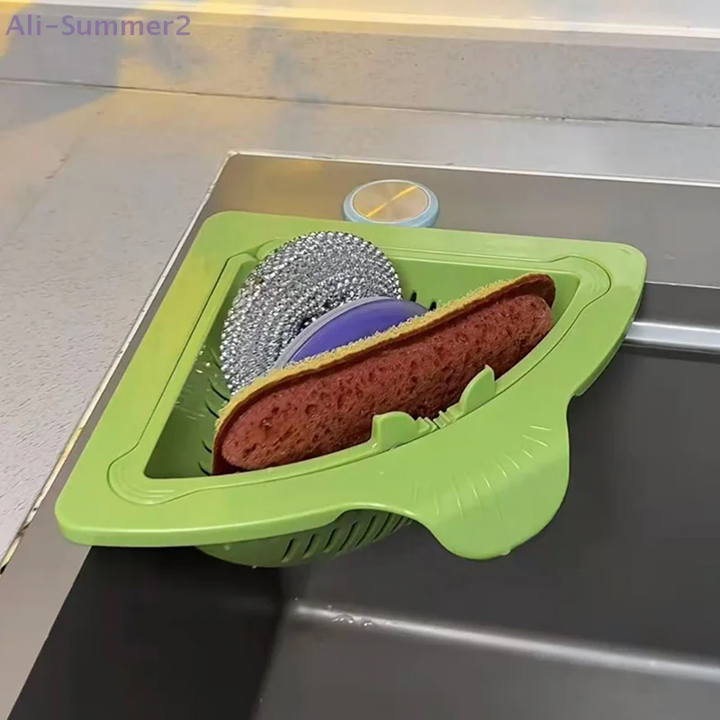 

Magnetic Kitchen Sink Strainer Food Waste Catcher Basket With Handle Triangle Anti-Clog Sink Filter Strainer Kitchen Accessories