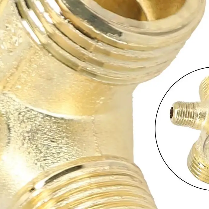 Air Compressor Check Valve 3-way Unidirectional Check Valve Connect Pipe Fittings For Air Compressor Pipe Fittings Check Valve