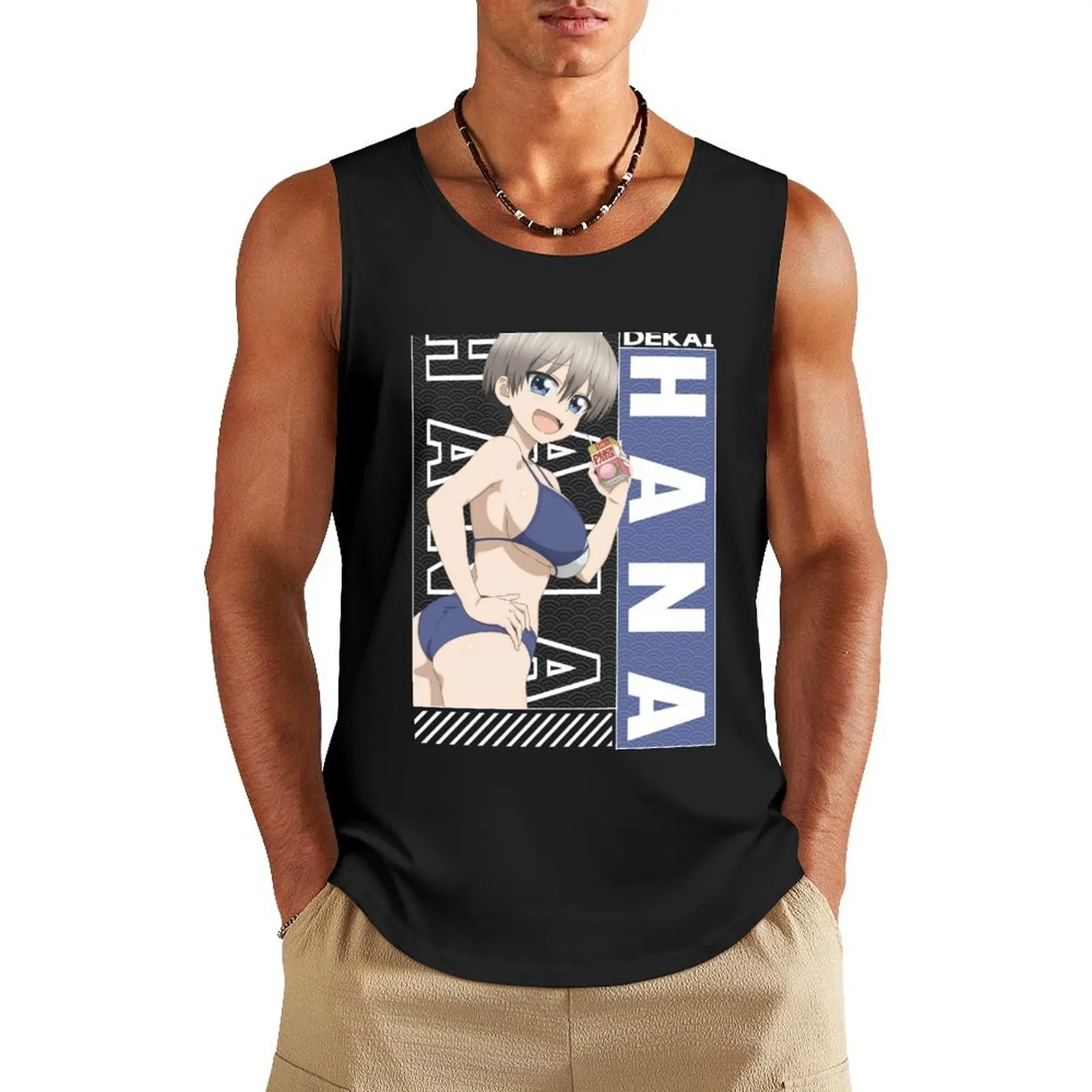 Uzaki Hana Uzaki-Chan Wa Asobitai - Uzaki-chan Wants to Hang Out! Tank Top Sleeveless men summer