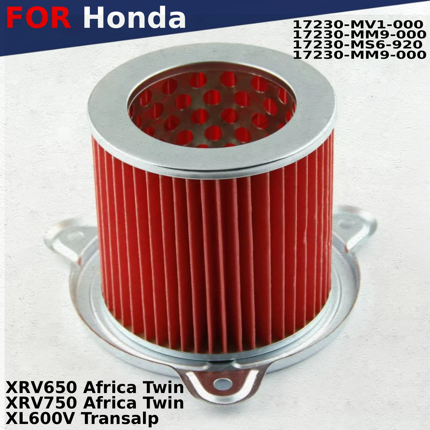 

Motorcycle Engine Parts Air Filter System Filters For Honda XRV750 Africa Twin XRV650 17230-MS6-920 17230-MM9-000 17230-MV1-000