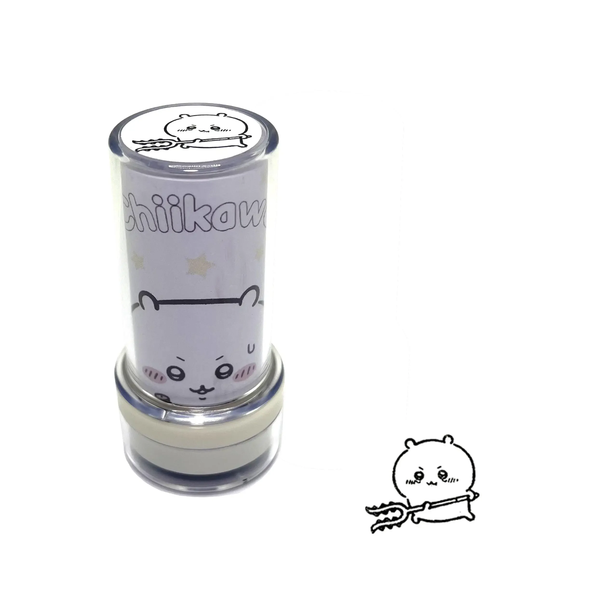 Kawaii Chiikawa Usagi Hachiware Cartoon Stamp Funny Hand Gesture Expression Self Inking School Office Supply Gift Kids - view 6