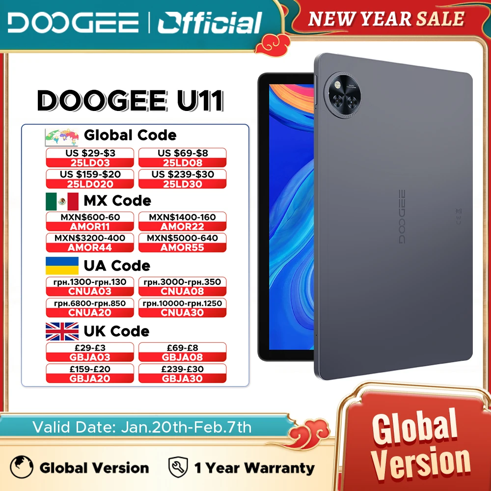 DOOGEE U11 Android 15 Tablet 11