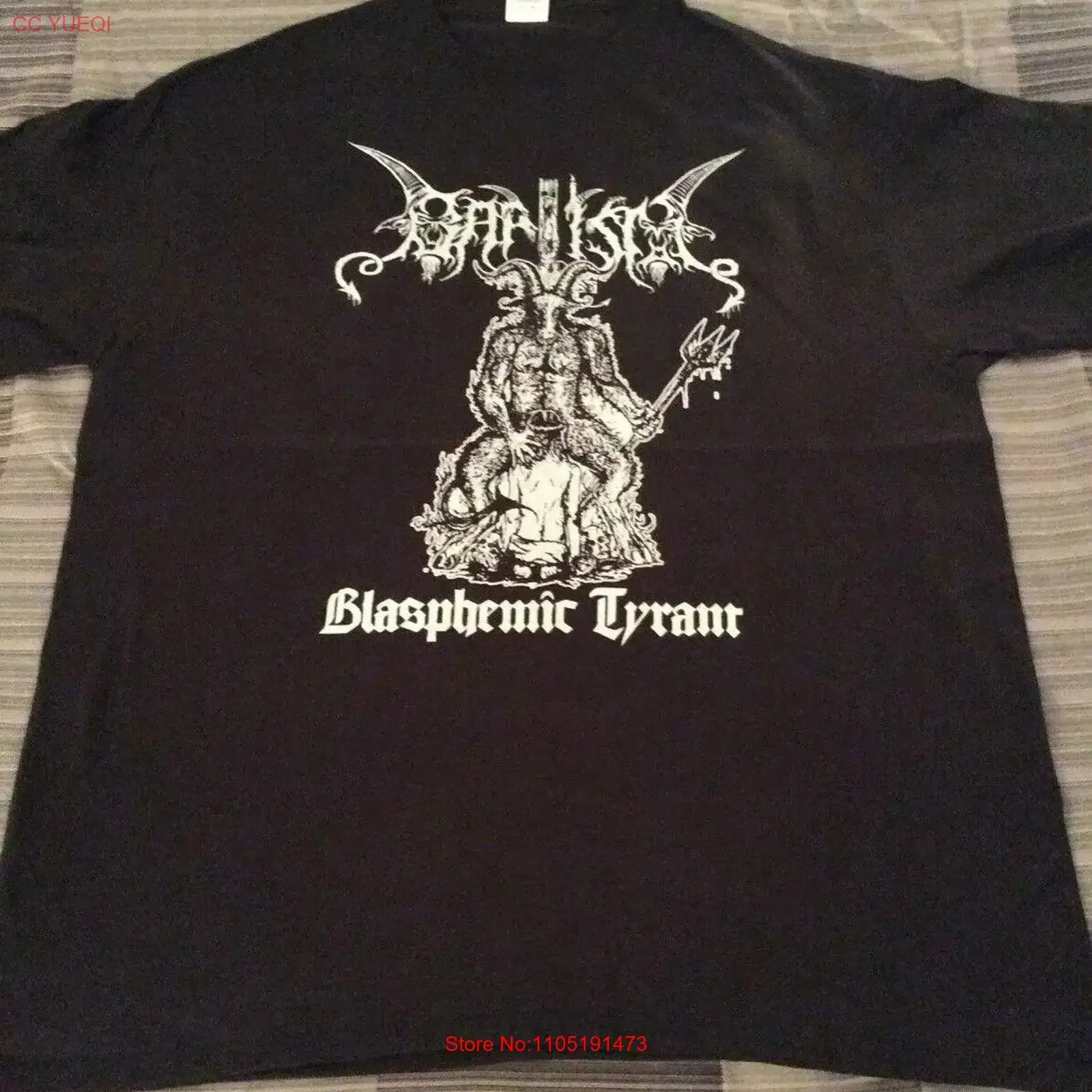 BAPTISM Devil T Shirt XL Azarath The Chasm Inquisition Urgehal Urfaust vintage Washed homme Soft Breathable Stretched Stylish