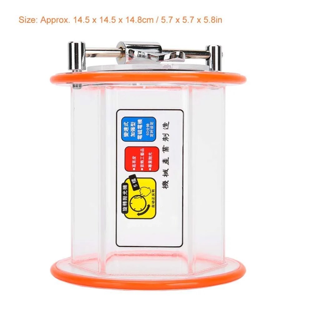 Smooth Finish Mini Size Polishing Machine Durable Stable Rotary Tumbler Compact Efficient Cleaning Machine Craft Making