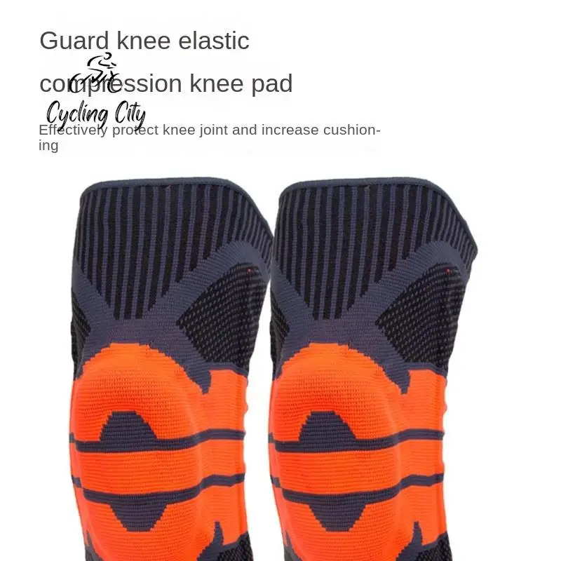 

Cycling City Sports Cycling Knee Pads Fitness Gear Silicone Spring Anti-Collision Cycling Knee Pads Non-Slip Breathable Knee Pad