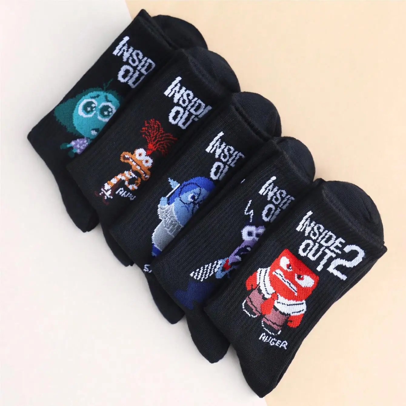 5/10 Pairs of High-Quality Women\'s Novel Cartoon Pattern Sports Socks Exquisite Cute Soft Comfortable Neutral Gift Socks