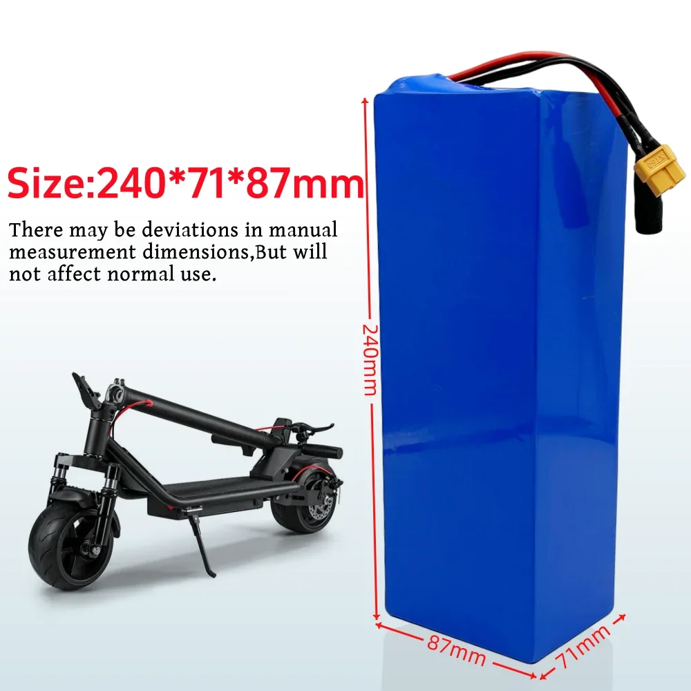 18650 13S4P Rechargeable Battery Pack 48V 15000mAh Lithium ion Battery With BMS Suitable for Electric Scooter Bicycle