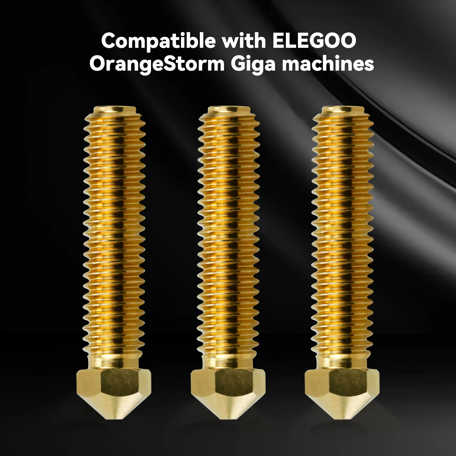 Für ELEGOO OrangeStorm Giga Messingdüse 300 ℃ Hochtemperatur-Druckdüse 0,4 0,6 0,8 1,0mm 3D-Drucker Ersatzteile – Detail 8