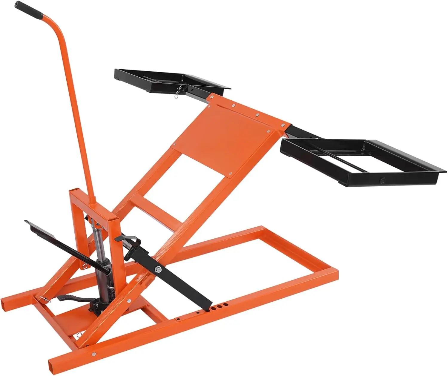 

Hydraulic Lawn Mower Lift Q235 Carbon Steel Lawn Mower Lift Jack 500lb Lifting Capacity with Locking Devices Ideal for Zero Turn