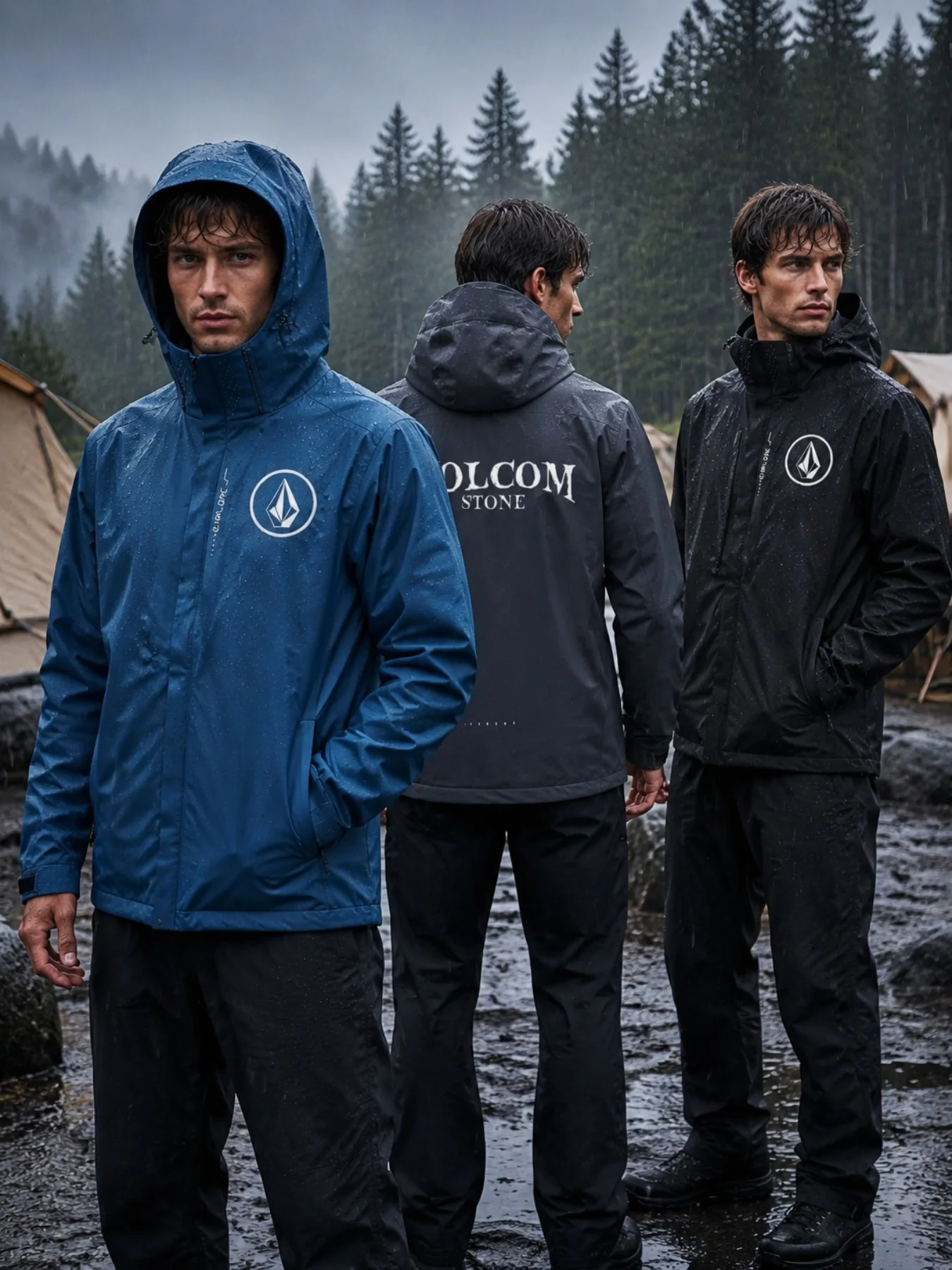 Diamond Geometric Print Trend Windbreaker, Zipper-Opening Rainproof and Wear-Resistant Flight Jacket, Outdoor Casual Coat