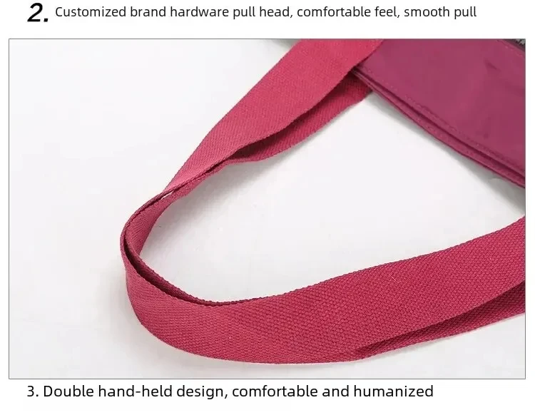 Damentasche, einfarbig, Einkaufstasche, Pendler-Umhängetasche, Freizeit, einfach, Mama, Ausgehen, Tasche, große Kapazität, Nylon-Handtasche, Oxford – Detail 20