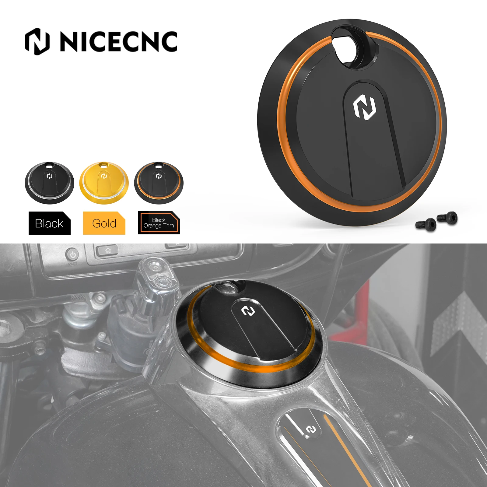 

For Harley Street Glide FLHX 2016-2023 Tri Glide Ultra FLHTCUTG 2017-2023 Fuel Tank Console Door Cap Cover Replace 61278-08A