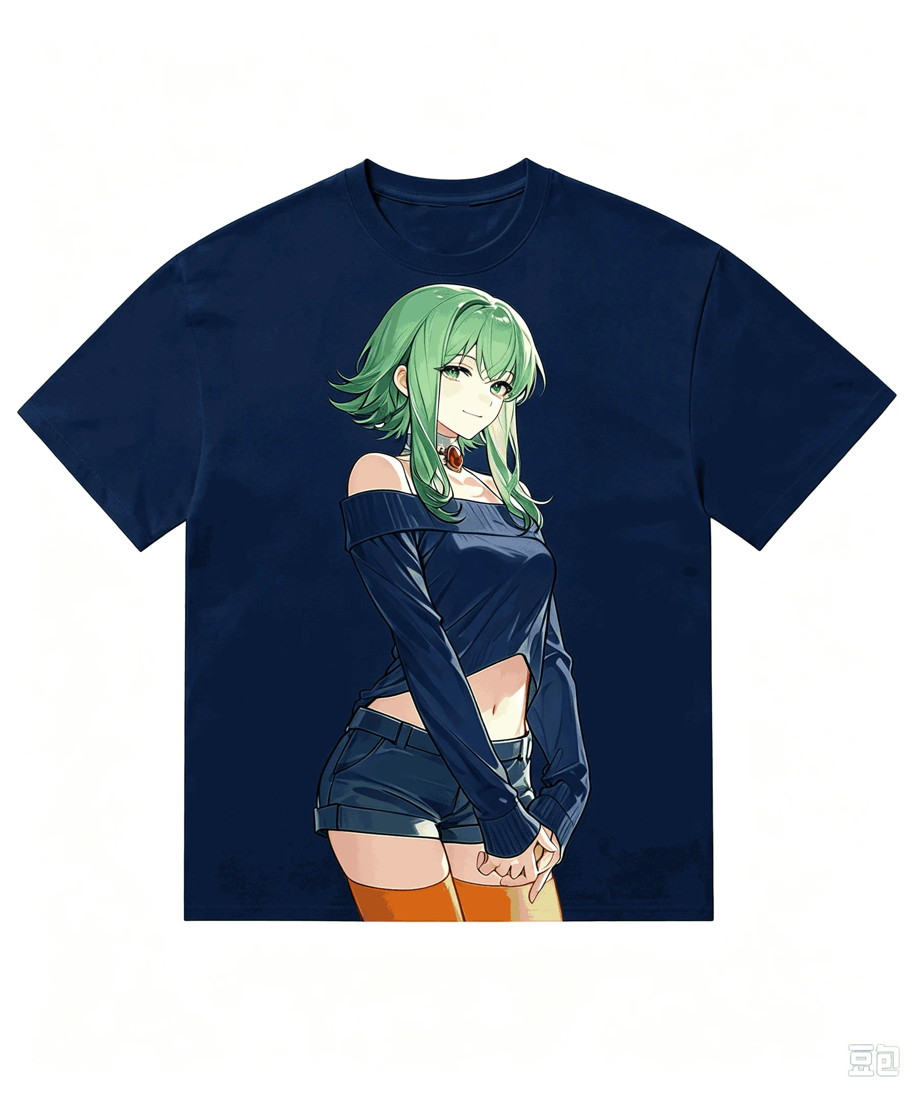 Megpoid GUMI Graphic Print Crew Neck T-Shirt for Men Women Oversized Unisex Streetwear Trendy Cotton Fashion Hip Hop Breathable