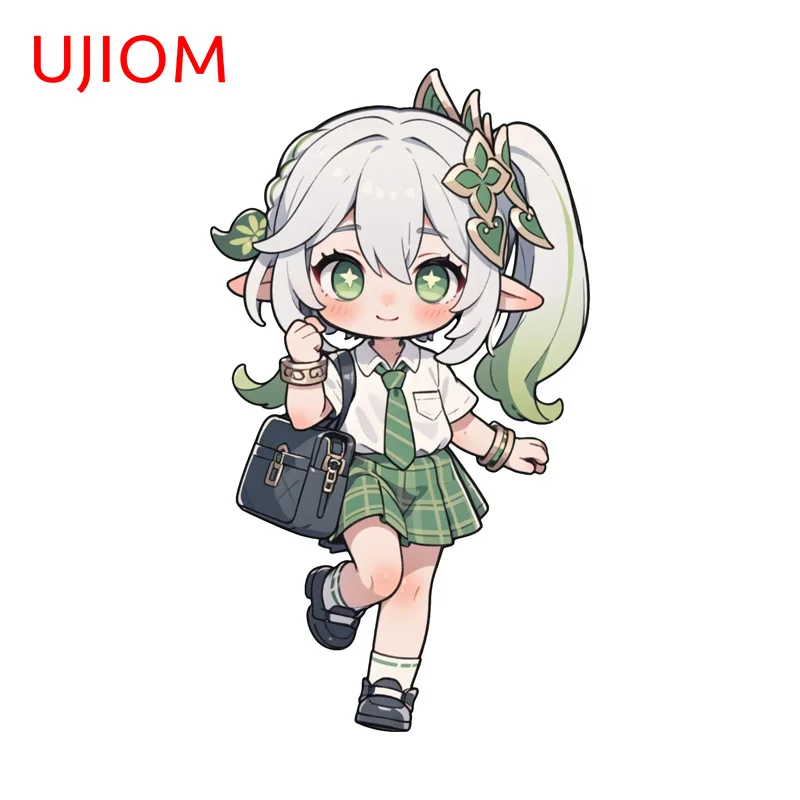 UJIOM Genshin Impact Chibi Nahida Wall Sticker Trendy Premium Occlusion Scratch PVC Decal Beautiful Cupboard Vestibulec Decor