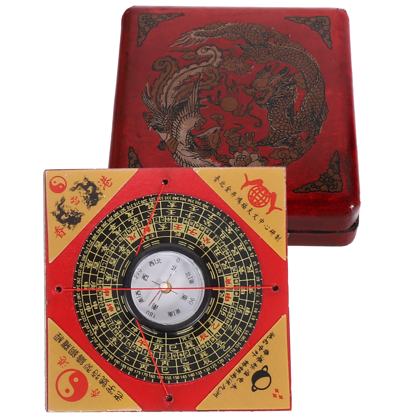 

Chinese Feng Shui Compass Luo Pan Round Wooden Traditional Craft For Home Decor Outdoor Geomancer Astronomy