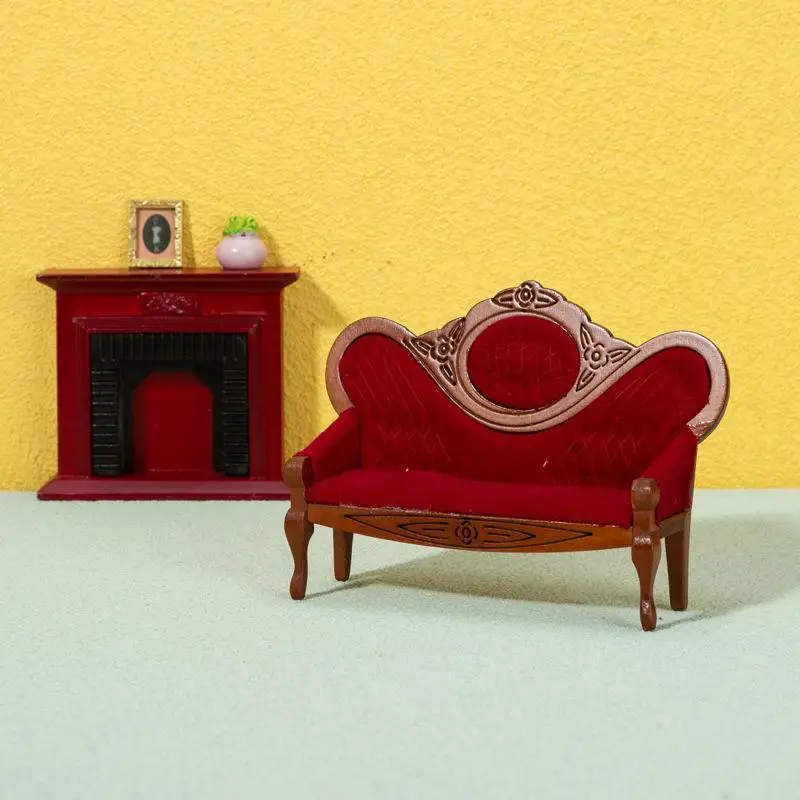 

1Pcs/1Set Dollhouse Miniture Simulation Sofa Furniture Living Room Decoration Accessories Toy For Children Gifts