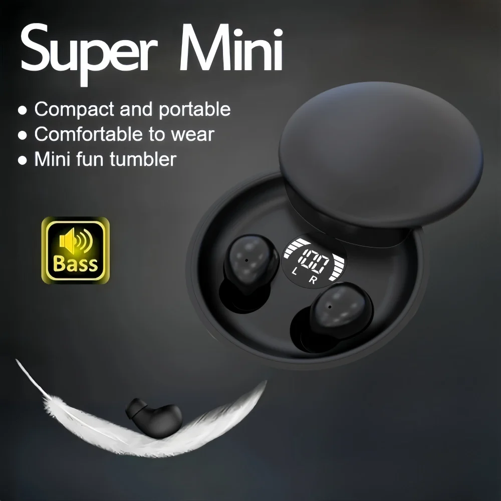 SK Mini 5.4 wireless Bluetooth headset small earbuds sleep work sports invisible headphones HD HIFI bass sound quality earphone