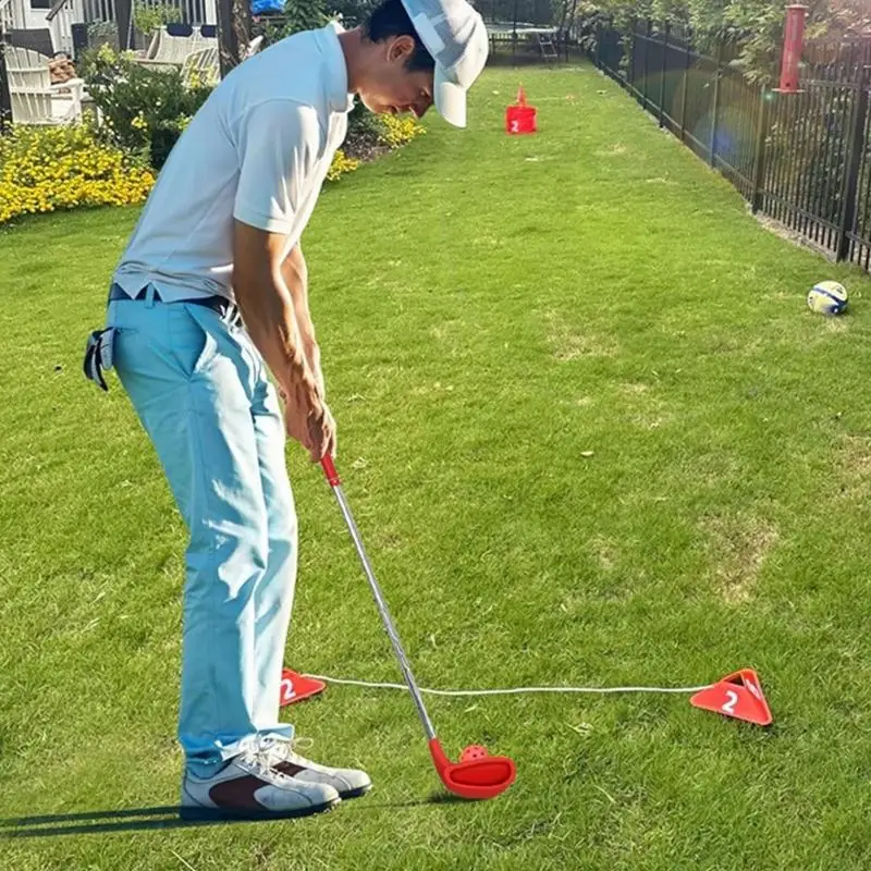 Einziehbarer Golf-Putter-Trainings-Golfschaft mit rutschfestem Links- und Rechtshänder-Putter, kleine Golfschläger für – Detail 7