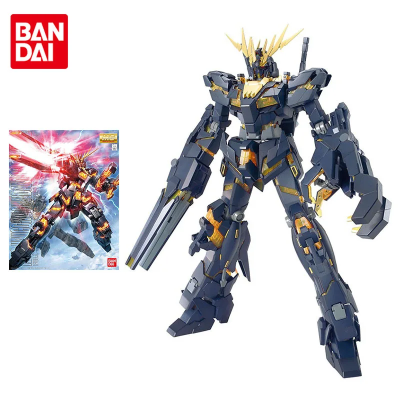 

Bandai Gundam Model Kit Anime Figure MG 1/100 Unicorn Gundam Banshee Destroy Explosive Armor Action Toy Figure Toys for Children