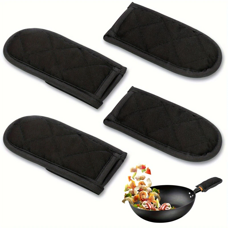 

4pcs Anti Scalding Pan Clip Handle Cover Pan Shovel Anti-Scalding Heat Insulation Soup Pot Fixed Kitchen Cooking Tool