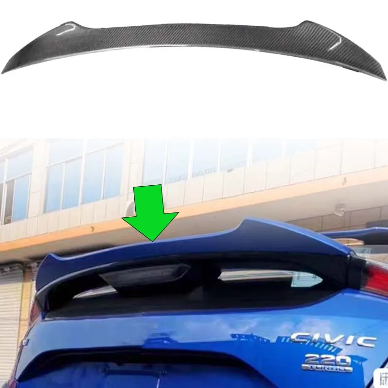 For Honda Civic 10th Gen Hatchback FK7 FK8 2017-2021 Rear Wing Spoiler Sporty Aerodynamic Auto Styling Upgrade Accessories