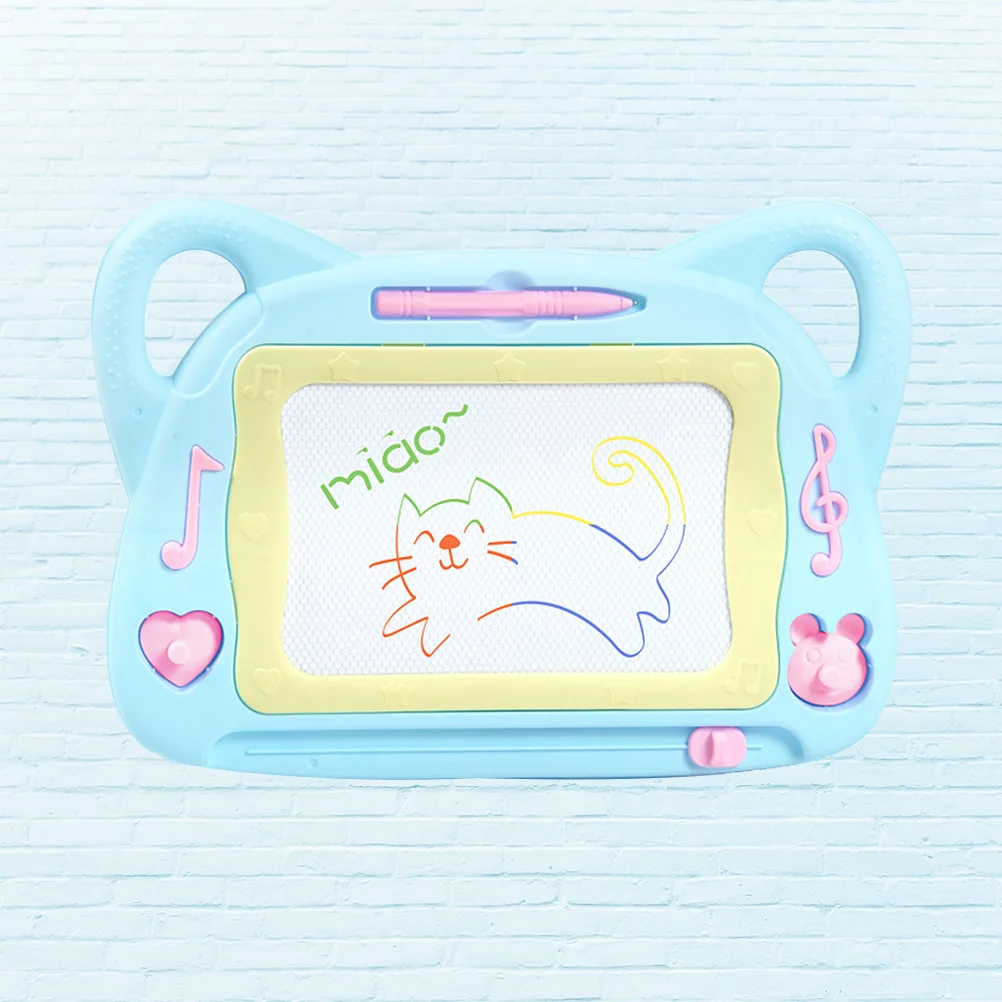 

Magnetic Writing Board Kids Drawing Pad Sketchpad Doodle Blue Baord Puzzle Child