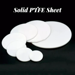 1/2/5/10Pcs DN15 - DN150 Solid PTFE Sheet Round High Temperature Seal Gasket Pad Dia 45mm - 212mm Thickness 3mm