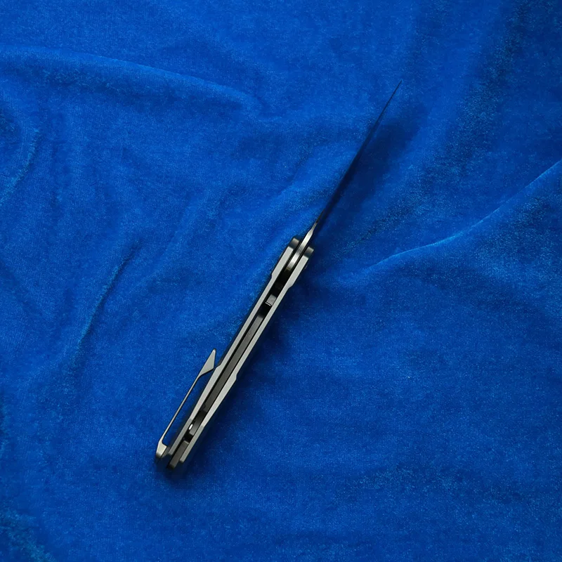 LEMIFSHE WinterPudding 8ight Magnet Innen M390 Klinge Keramiklager Titangriff Taschen-EDC-Werkzeug Camp Hunt Klappmesser b