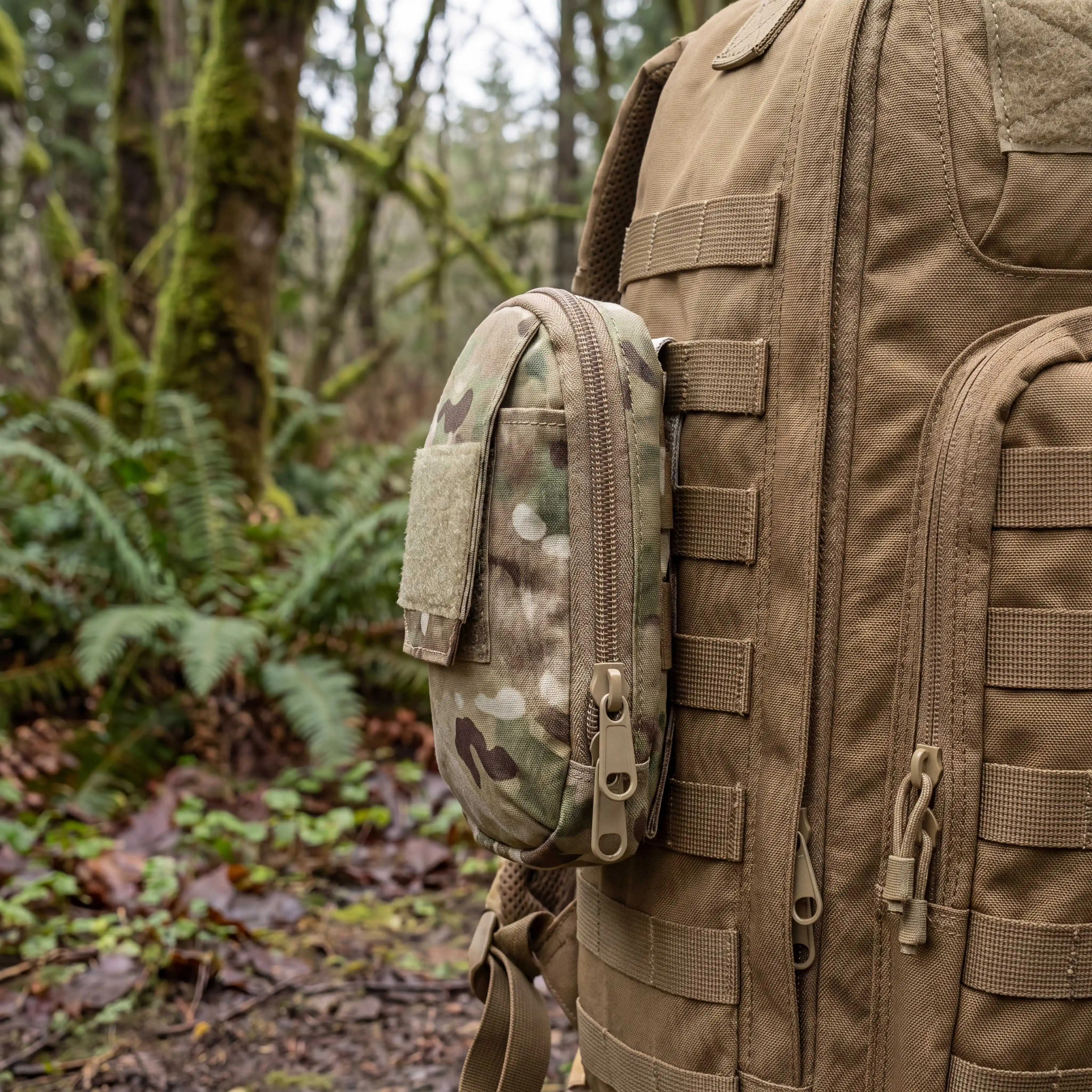 Tactical Waist Bag with Additional Pouches, Mobile Phone Pouch, Outdoor Running and Cycling Tool Storage Bag, Secondary Pouch