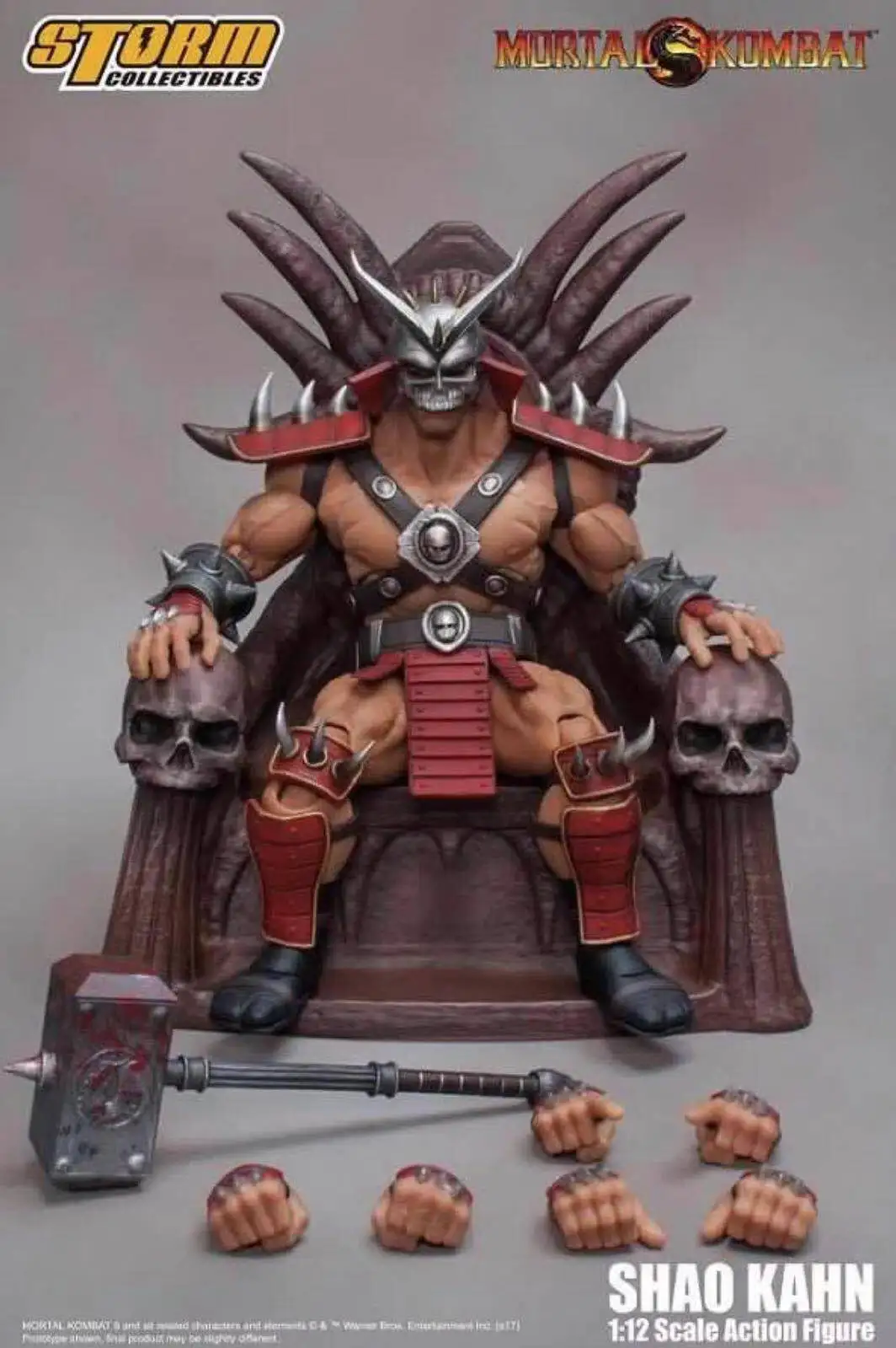 New Storm Toys 1/12 Shao Kahn Mortal Kombat Final BOSS Normal & Blood Edition 6'' Action Figure In Stock Hot Sale