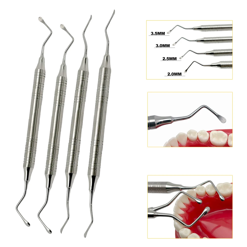 Dental Curette Dental Scaler Gracey Periodontal Curette Bone Curettes Perio Tooth Dentist Cleaning Professional Instrument Tool