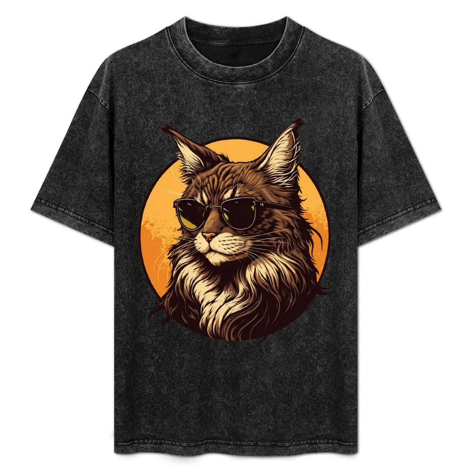 

Cat on shades 6 T-Shirt Christmas Casual Tee Shirt