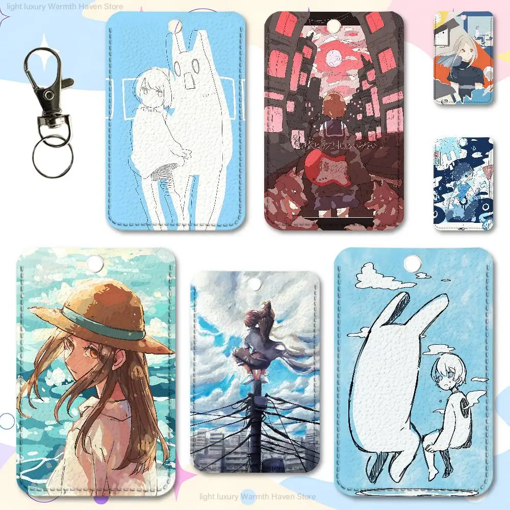 

Y-Yorushika Band Custom Access Card Case Leather Card Holder Transportation Card Case Gifts