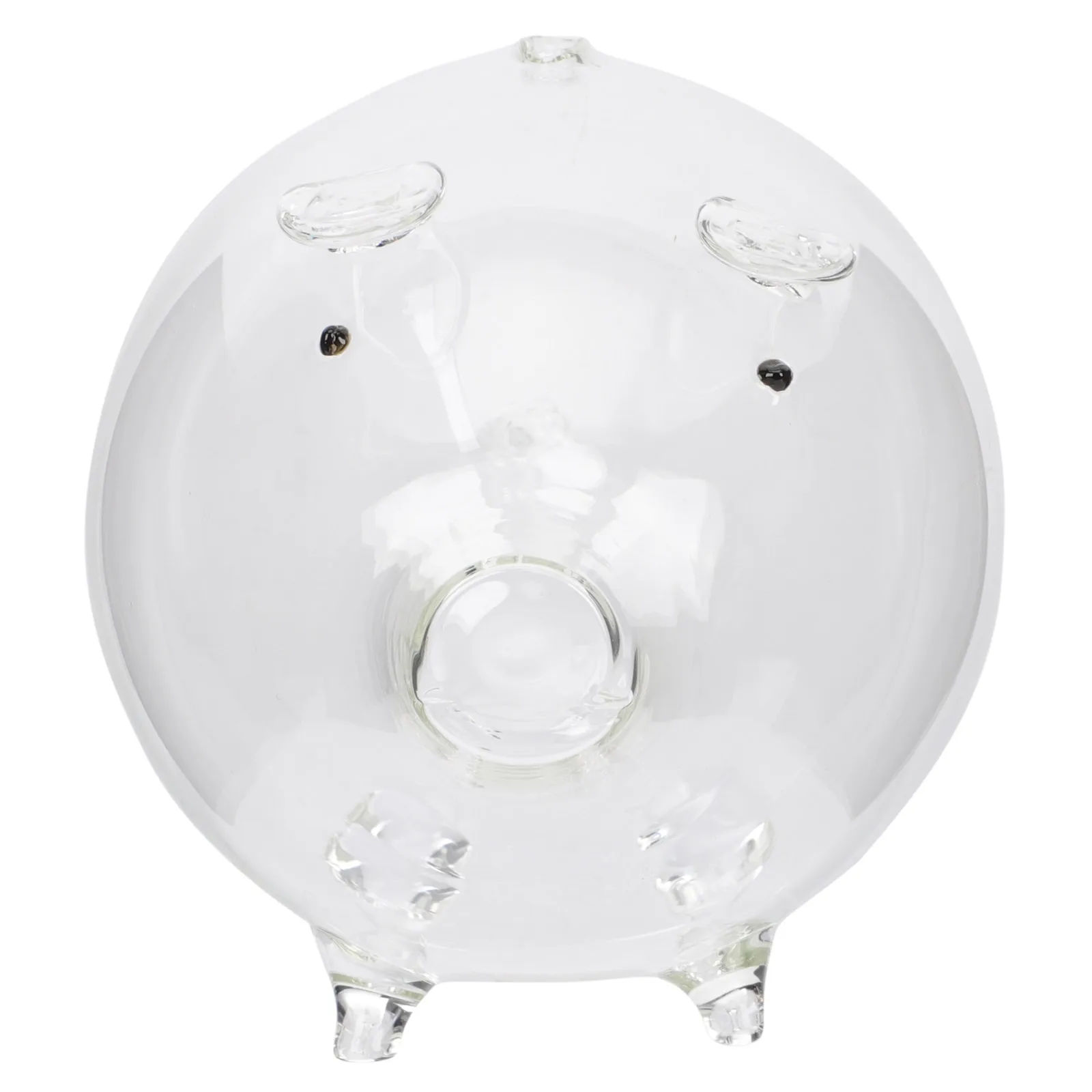 

Glass Piggy Bank Pig Shaped Transparent Money Storage for Encourages Saving Habit Perfect Holiday Gift Choice