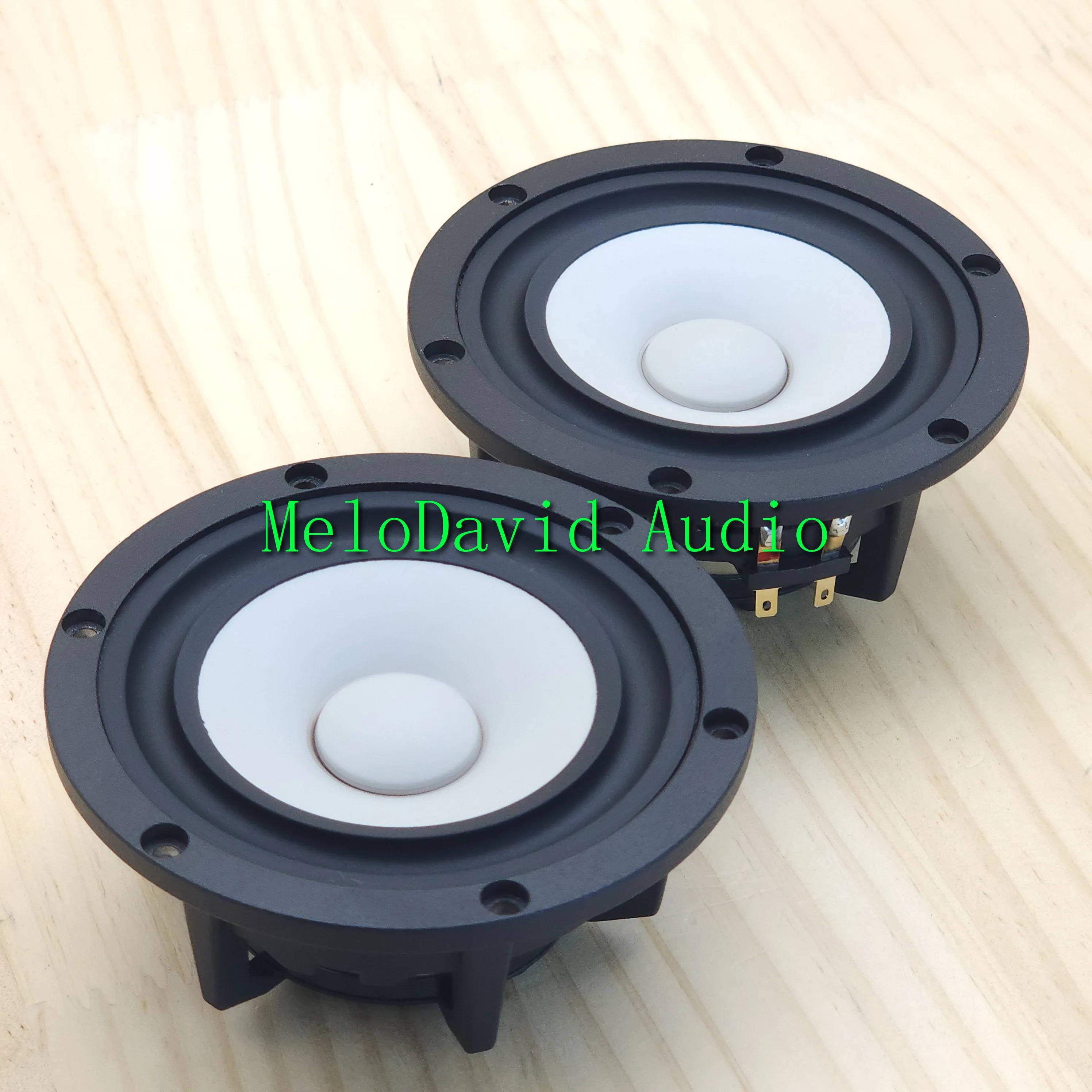 Ein Paar 2 Stück MeloDavid Audio CM92Neo 3-Zoll-Kegellautsprecher aus reiner Mitteltöner aus Keramiklegierung