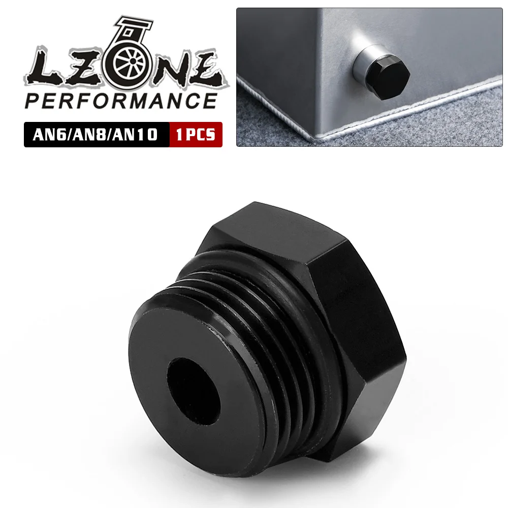 1 Piece AN6 AN8 AN10 Male Block Off Cap Fitting Hex Head Plug With O-Ring Adapter Aluminum Alloy BL02